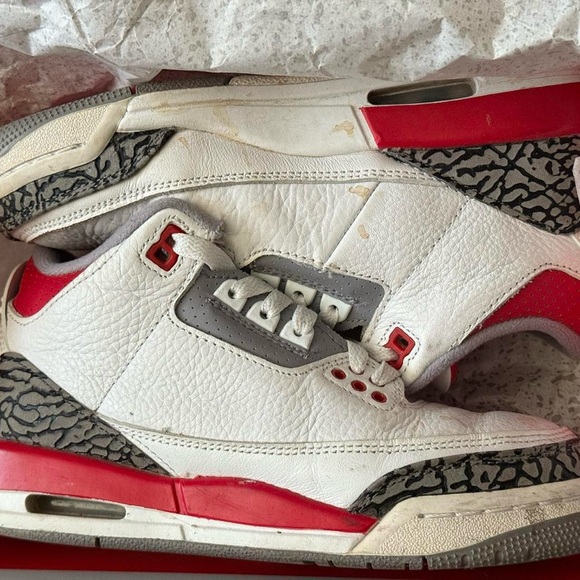 White and Red Sneakers with Elephant Print